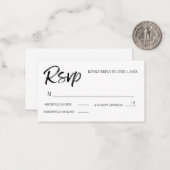 De Correspondance Carte RSVP avec # Participation ajoutée (Devant/Arrière en situation)