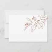 De Correspondance Carte RSVP Boho Floral Wedding (Dos)