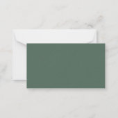De Correspondance Carte RSVP Eucalyptus Greenery Script Wedding (Dos)