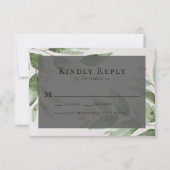 De Correspondance Carte RSVP Eucalyptus Wedding (Devant)