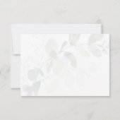 De Correspondance Carte RSVP Mariage Eucalyptus Muté (Dos)