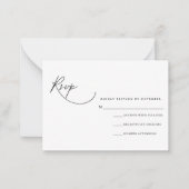 De Correspondance Carte RSVP Script Moderne (Devant)