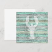 De Correspondance Carte Rustique Coastal Decor Lobster Note (Devant / Derrière)