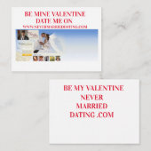 De Correspondance Carte Saint-Valentin Jamais Marié Rencontre. Com (Devant / Derrière)