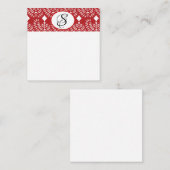 De Correspondance Carte Scandinave à motif cœur rouge (Devant / Derrière)