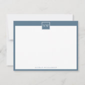 De Correspondance Carte simple à grande bordure en pierre (Devant)