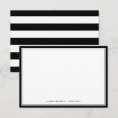 De Correspondance Carte simple à note plate (Devant / Derrière)