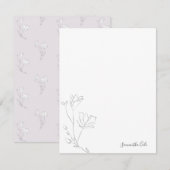 De Correspondance Carte simple à papier à lettres personnalisées (Devant / Derrière)