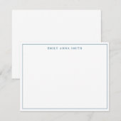 De Correspondance Carte simple Bleu Professionnel (Devant / Derrière)