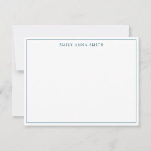 De Correspondance Carte simple Bleu Professionnel