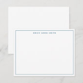 De Correspondance Carte simple Blue Modern Professional (Devant / Derrière)