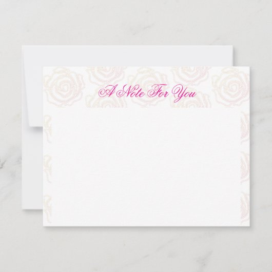 De Correspondance Carte simple 'Bold Rose' (Devant)