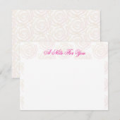 De Correspondance Carte simple 'Bold Rose' (Devant / Derrière)