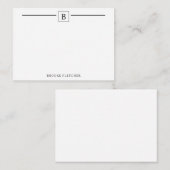 De Correspondance Carte simple Carré (Devant / Derrière)