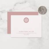 De Correspondance Carte simple et élégante (Devant/Arrière en situation)