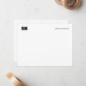 De Correspondance Carte simple Gras (Devant/Arrière en situation)