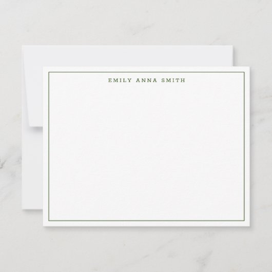 De Correspondance Carte simple Green Modern Professional (Devant)