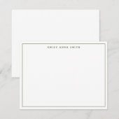 De Correspondance Carte simple Green Modern Professional (Devant / Derrière)