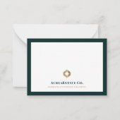 De Correspondance Carte simple logo or (Devant)