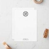 De Correspondance Carte simple petit logo (Devant/Arrière en situation)