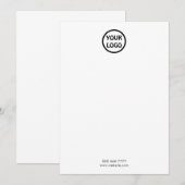 De Correspondance Carte simple petit logo (Devant / Derrière)