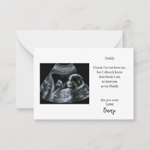 De Correspondance Carte Sonogramme pour bébé pour papa