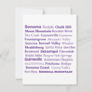 De Correspondance Carte Sonoma Wines Flat Note