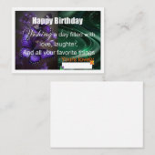 De Correspondance Carte spéciale anniversaire 2 (Devant / Derrière)