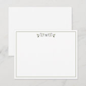 De Correspondance Carte stationnaire initiale (Devant / Derrière)