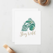 De Correspondance Carte Stay Wild Note (Devant/Arrière en situation)