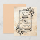 De Correspondance Carte Tarot Café (Devant / Derrière)
