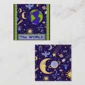 De Correspondance Carte Tarot - LE MONDE (Devant / Derrière)