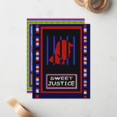 De Correspondance Carte Tarot - Sweet Justice (Devant/Arrière en situation)