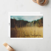De Correspondance Carte Thanksgiving Autumn Meadow (Devant/Arrière en situation)