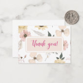 De Correspondance Carte Thankyou (Devant/Arrière en situation)