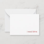 De Correspondance Carte Time Note (Devant)