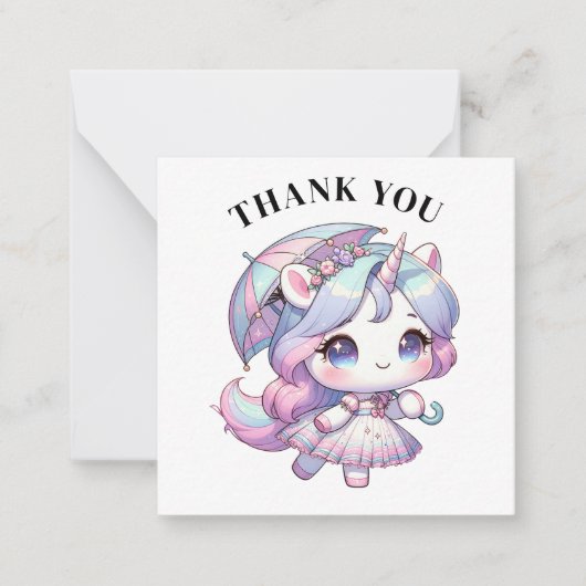 De Correspondance Carte Unicorn Merci (Devant)
