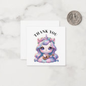 De Correspondance Carte Unicorn Merci (Devant/Arrière en situation)