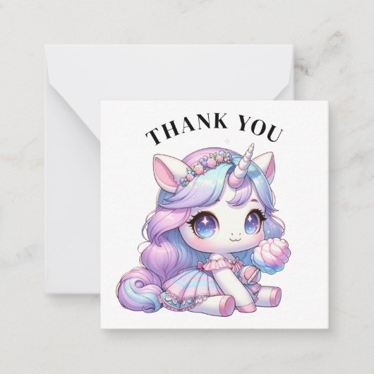 De Correspondance Carte Unicorn Merci (Devant)