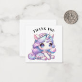 De Correspondance Carte Unicorn Merci (Devant/Arrière en situation)