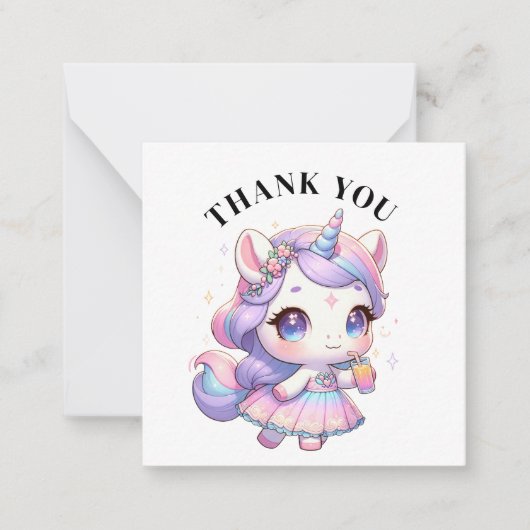 De Correspondance Carte Unicorn Merci (Devant)