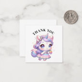 De Correspondance Carte Unicorn Merci (Devant/Arrière en situation)