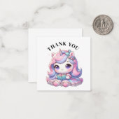 De Correspondance Carte Unicorn Merci (Devant/Arrière en situation)