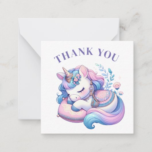 De Correspondance Carte Unicorn Merci (Devant)