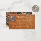 De Correspondance Carte Western Ranch Details (Devant/Arrière en situation)