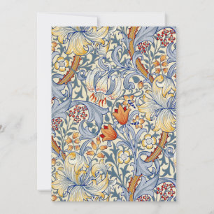De Correspondance Carte William Morris Gold Lily Flat Note