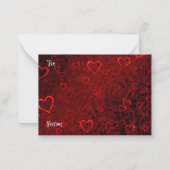De Correspondance Carte XOXO Valentine's Day Note Card (Dos)