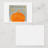 De Correspondance Citrouille Baisers blanc carte à plat (Devant / Derrière)