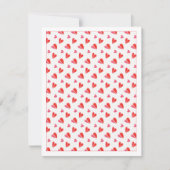 De Correspondance COEURS MINI 4,25x5,5 Carte Plate Vierge (Devant)