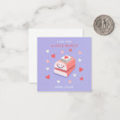 De Correspondance Comme vous une carte carrée perforatrice (Devant/Arrière en situation)